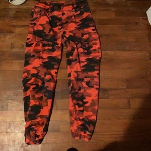 red camo pants